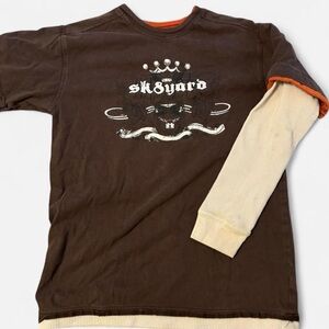 Mossimo “Sk8yard” Layered Long Sleeve Tee